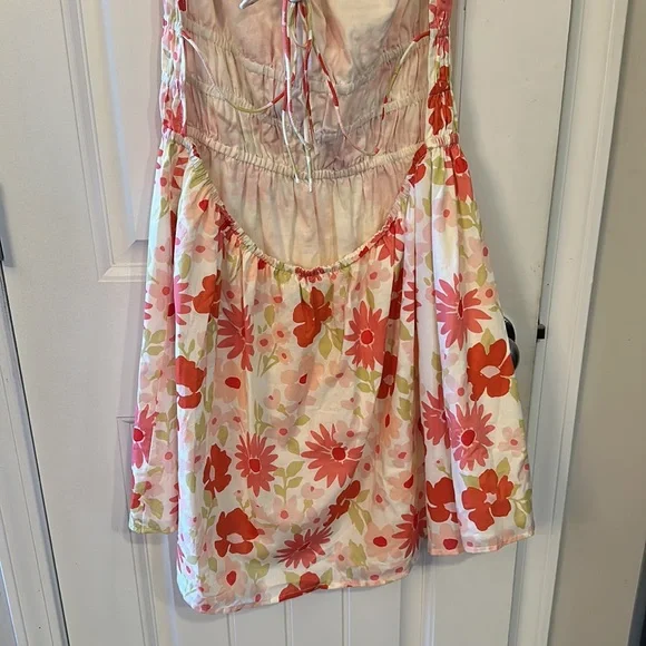Sabo Skirt Yasmin Dress Pink Red Floral Size XL - Picture 11 of 12